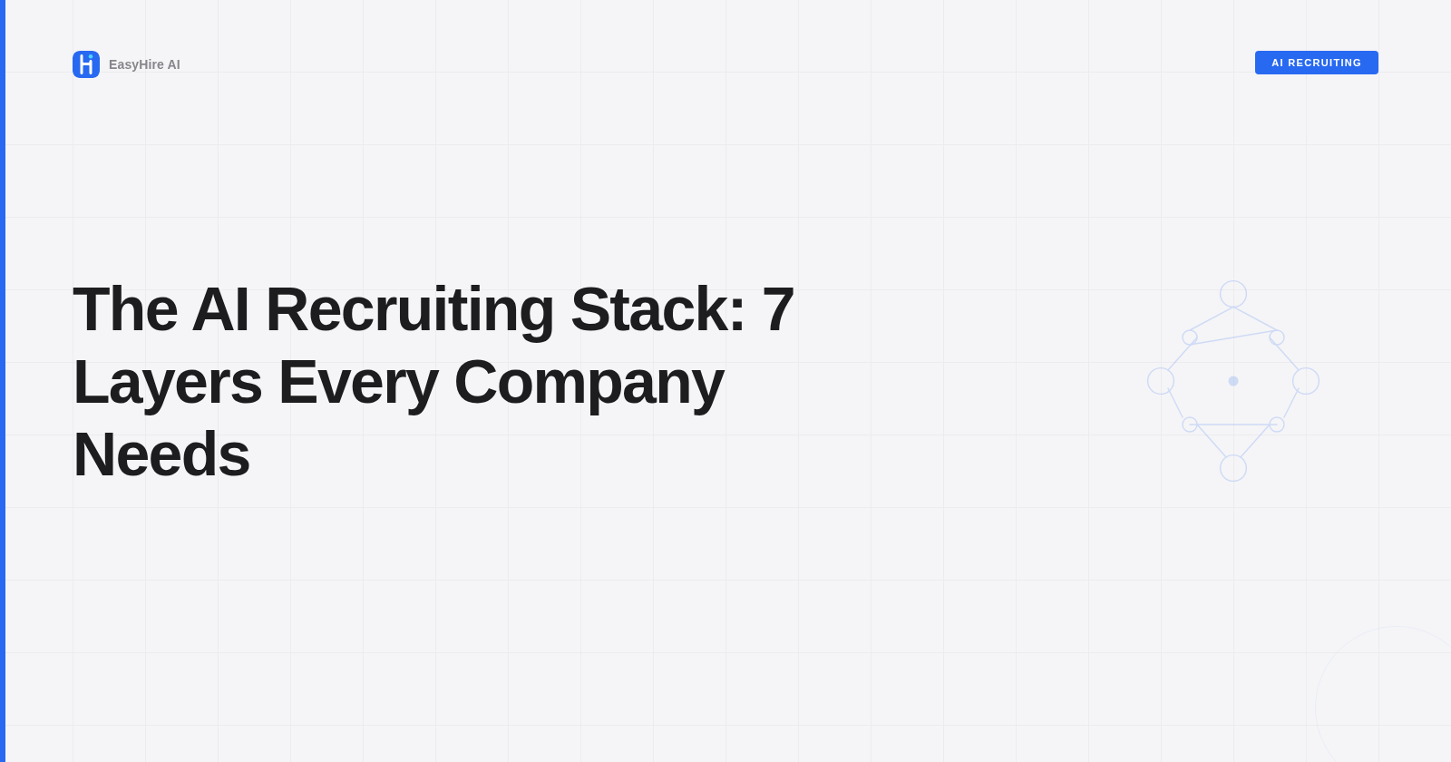 The AI Recruiting Stack: 7 Layers Every Company Needs