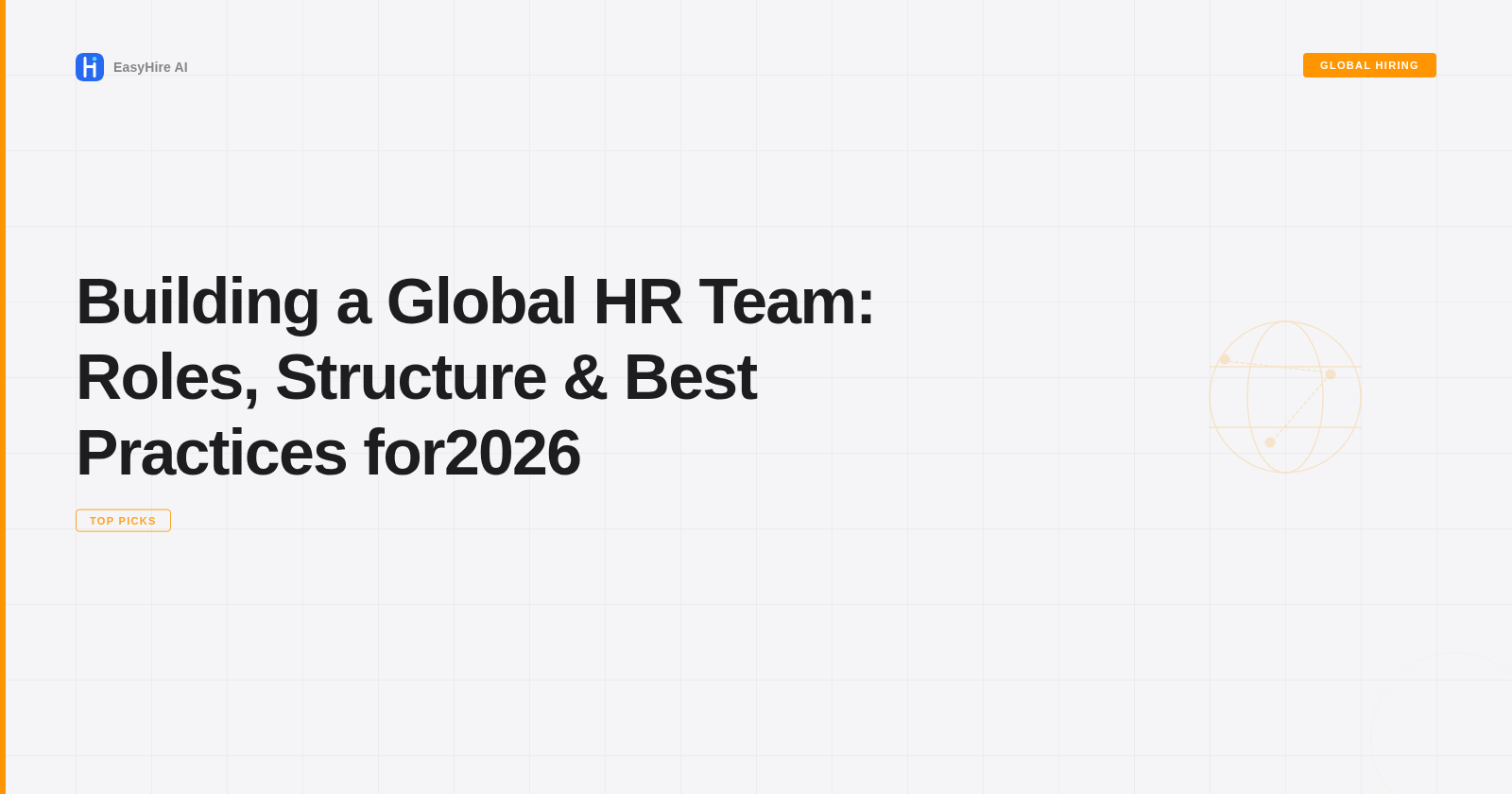 Building a Global HR Team: Roles, Structure & Best Practices for2026