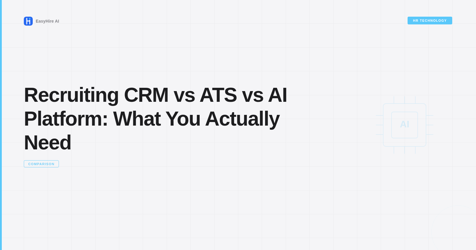Recruiting CRM vs ATS vs AI Platform: What You Actually Need