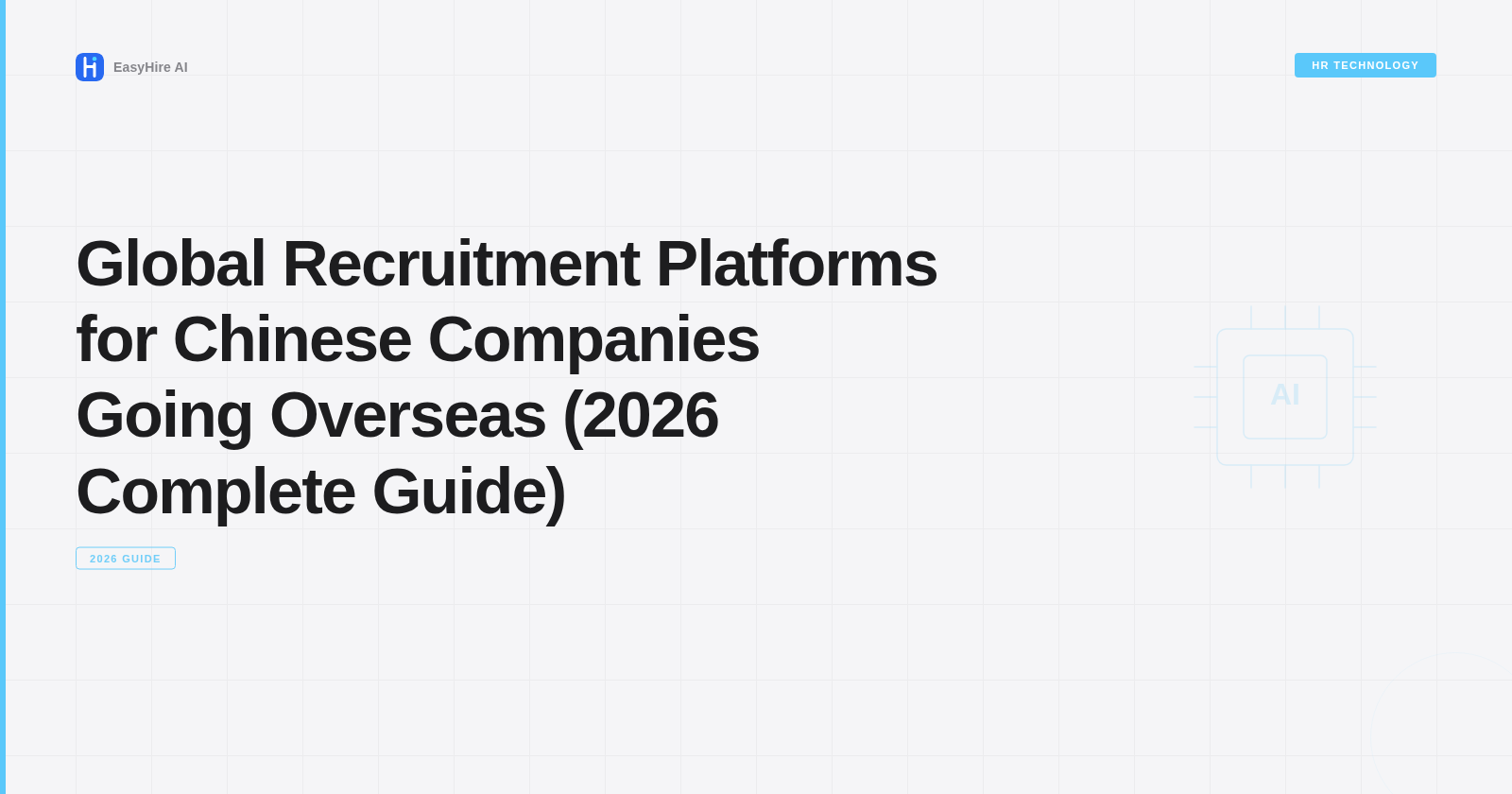 Global Recruitment Platforms for Chinese Companies Going Overseas (2026 Complete Guide)