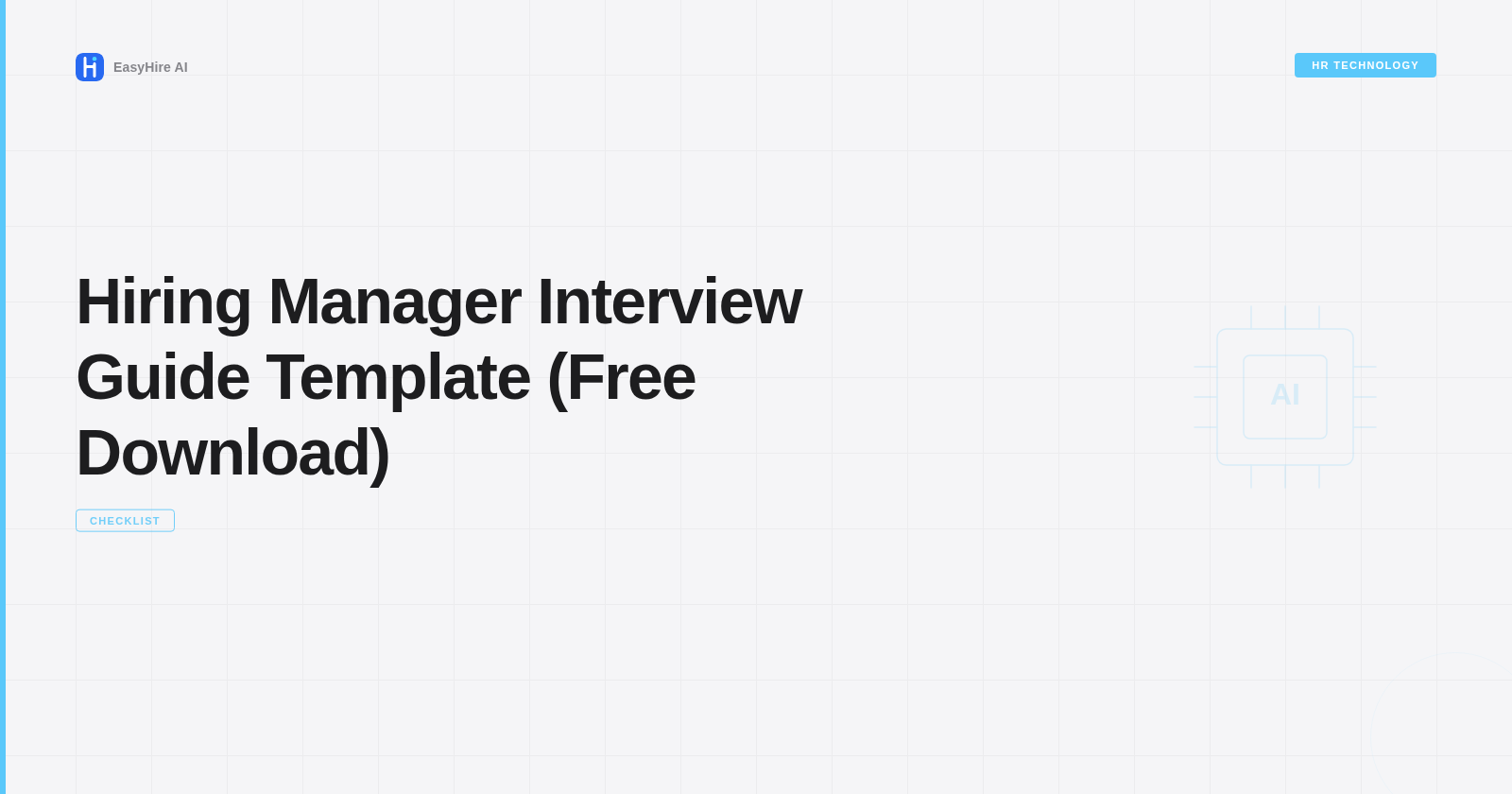 Hiring Manager Interview Guide Template (Free Download)