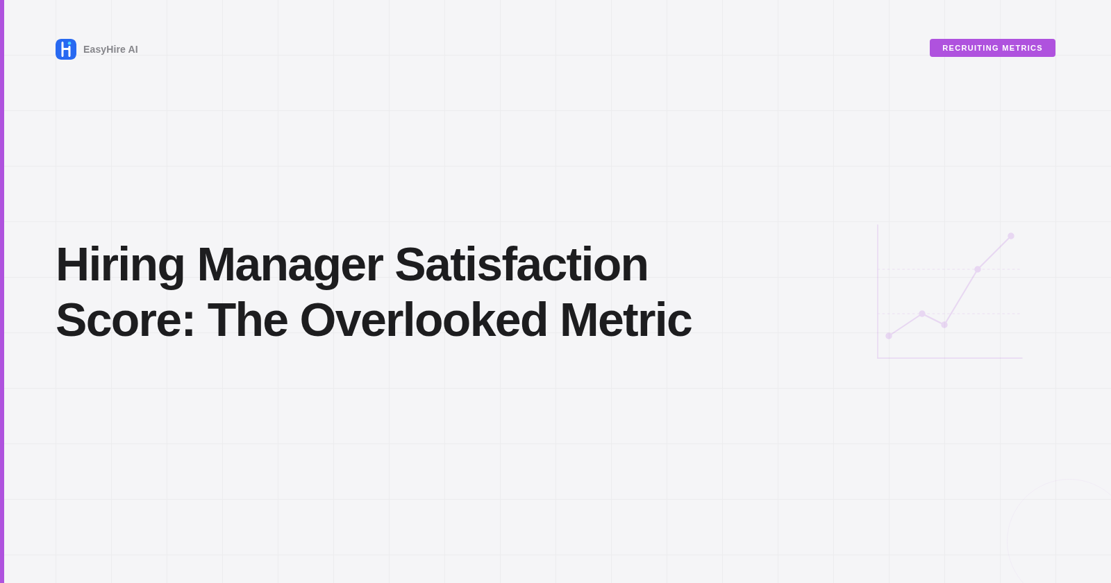 Hiring Manager Satisfaction Score: The Overlooked Metric