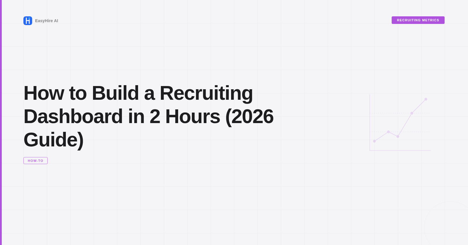 How to Build a Recruiting Dashboard in 2 Hours (2026 Guide)