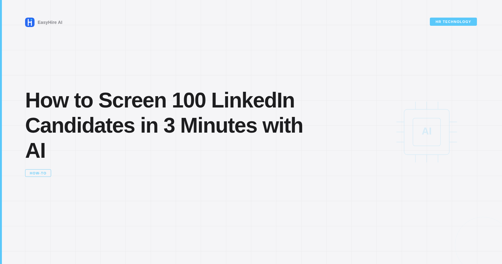 How to Screen 100 LinkedIn Candidates in 3 Minutes with AI