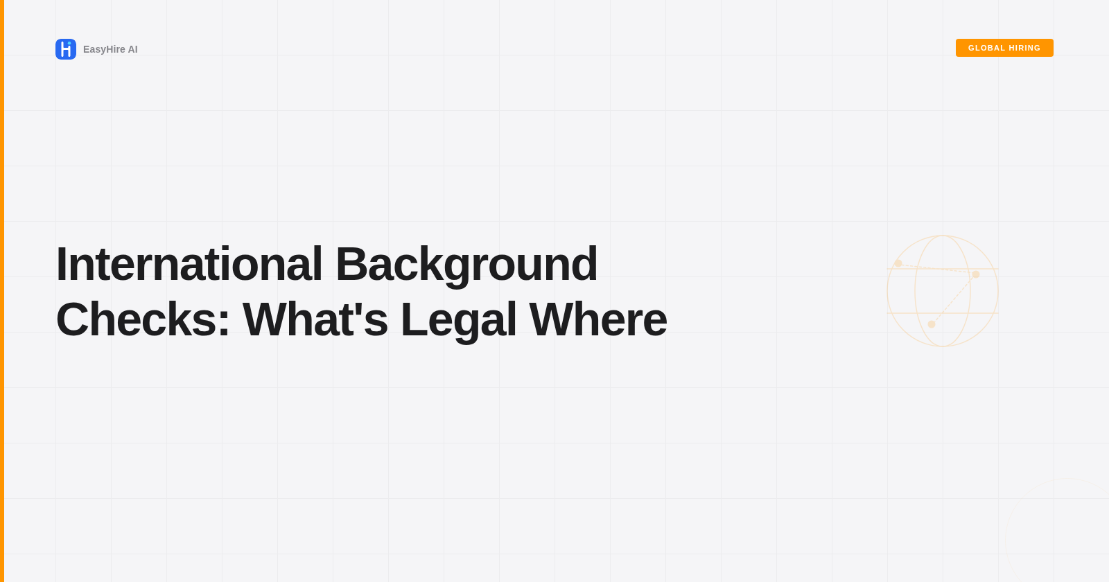 International Background Checks: What's Legal Where