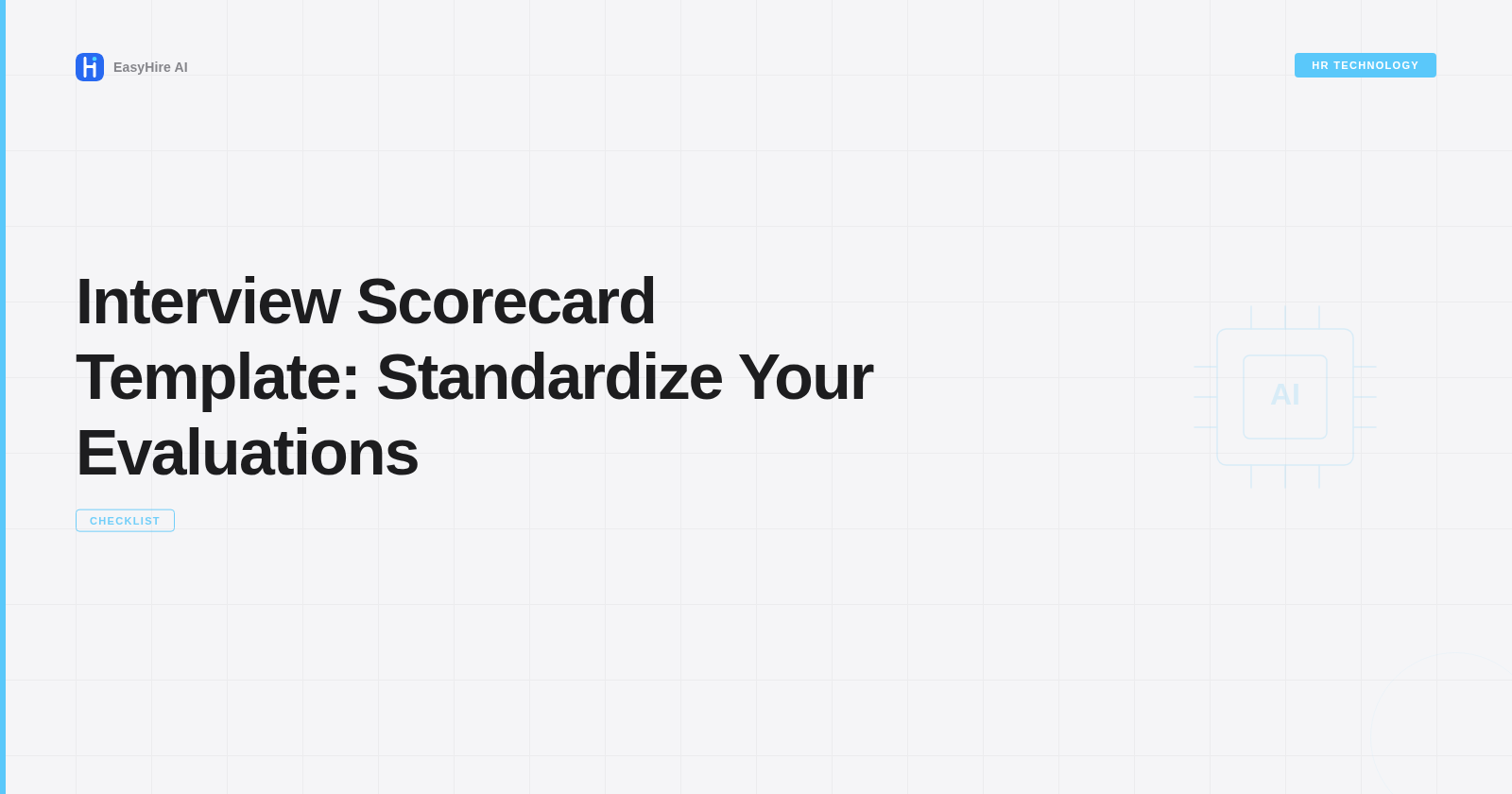 Interview Scorecard Template: Standardize Your Evaluations