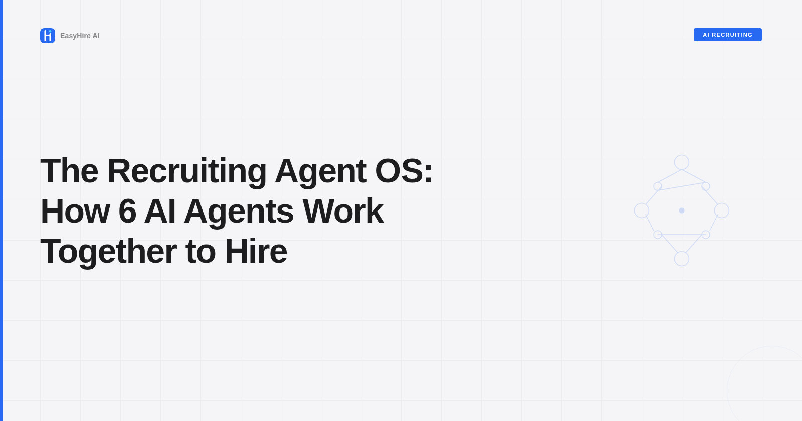 The Recruiting Agent OS: How 6 AI Agents Work Together to Hire