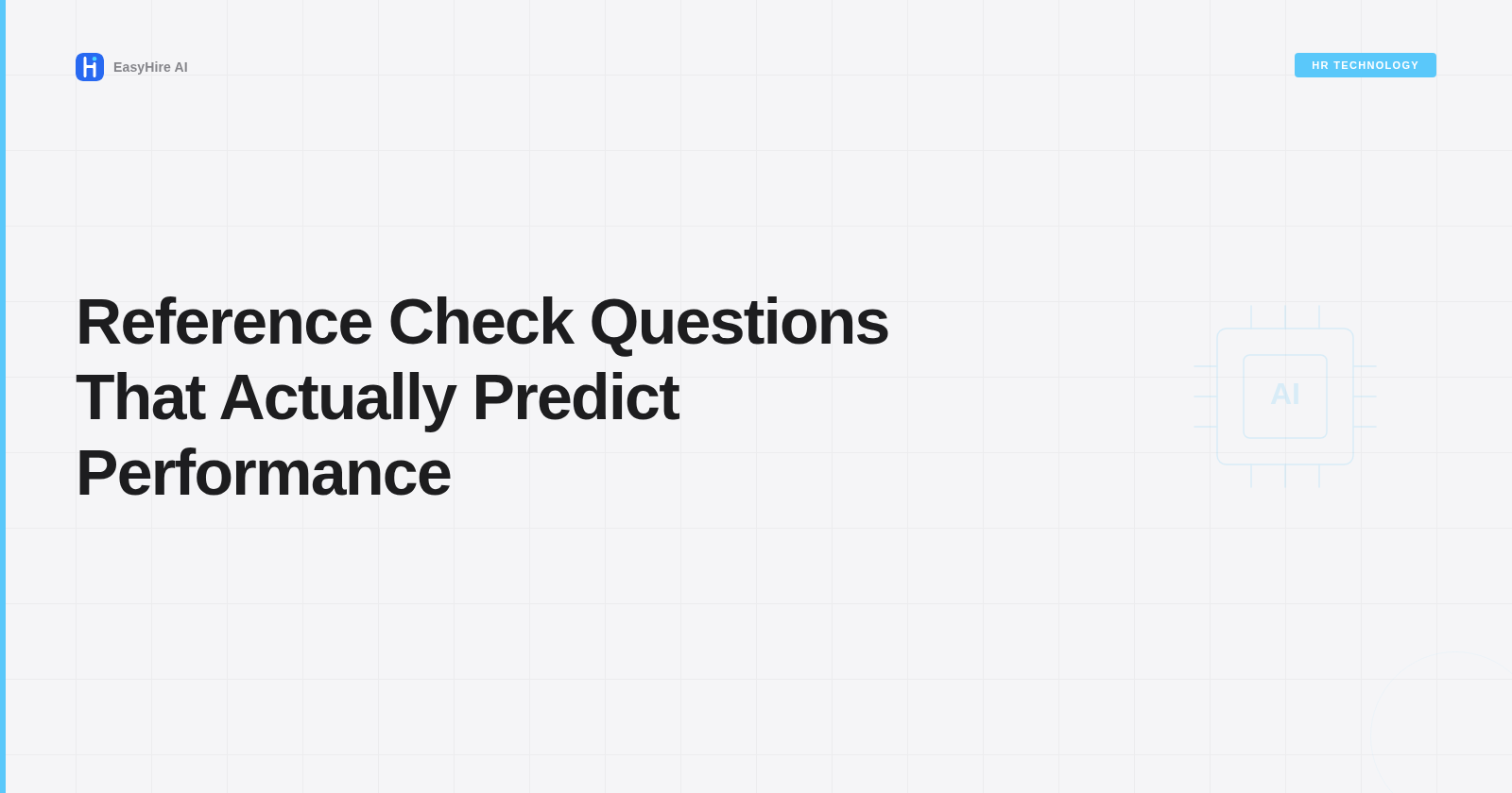 Reference Check Questions That Actually Predict Performance