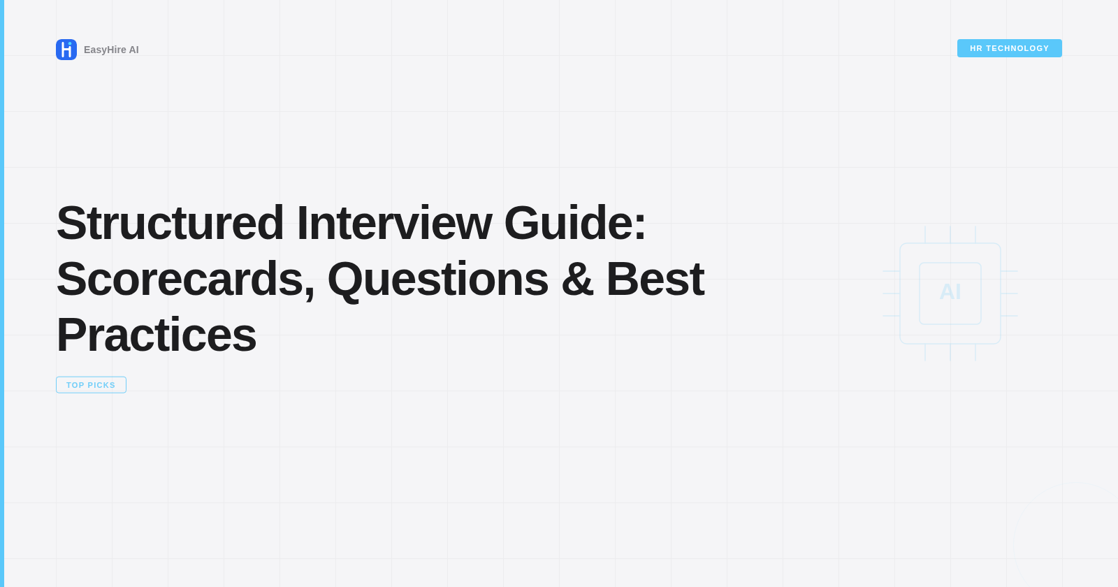 Structured Interview Guide: Scorecards, Questions & Best Practices